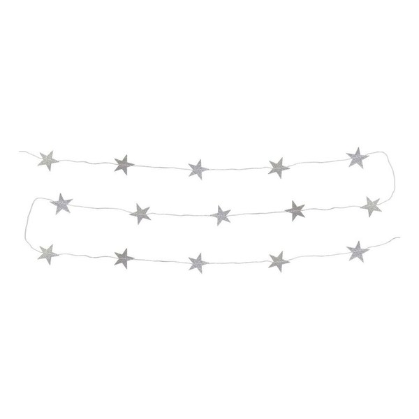 Stjernegirlander Sølv/Glitter stjerner Sølv/glitter - Bursdag/Fest