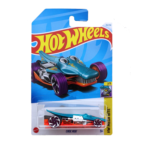 Hot Wheels 1:64 - Croc Rod - HW Mega Bite Croc Rod - Hot Wheels