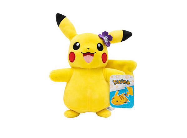 Pokemon pikachu Plysj Summer - 20 Cm Pikachu m/ blomster - Salg