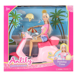 Anlily Dukke med Glam Scooter Scooter - Anlily