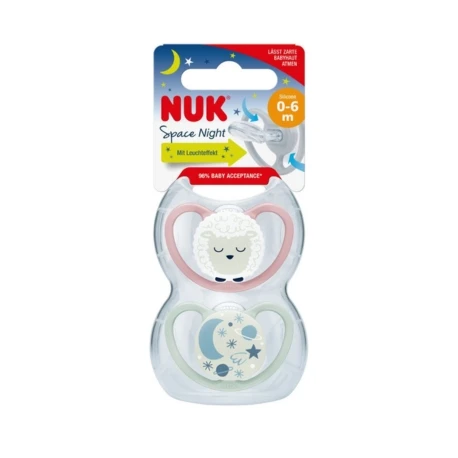 Nuk smokk Space day&night, silikon 0-6mnd Sau - NUK