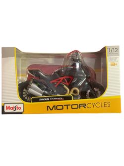 MAISTO 1:12 MOTORBIKE ASSORTMENT DUVATI DIAVEL CARBON - Maisto