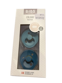 Bibs Smokk  Colour  2 Pack Island Sea/Forest Lake Natural Rubber Round Size 2 Island Sea/Forest Lake - Bibs