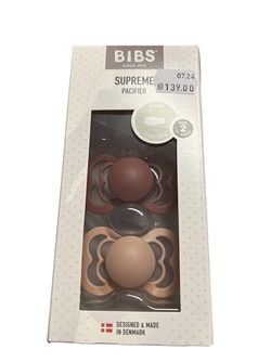 Bibs Smokk Supreme Woodchuck/Blush Silicone Symmetrical Size 2 Woodchuck/Blush - Bibs