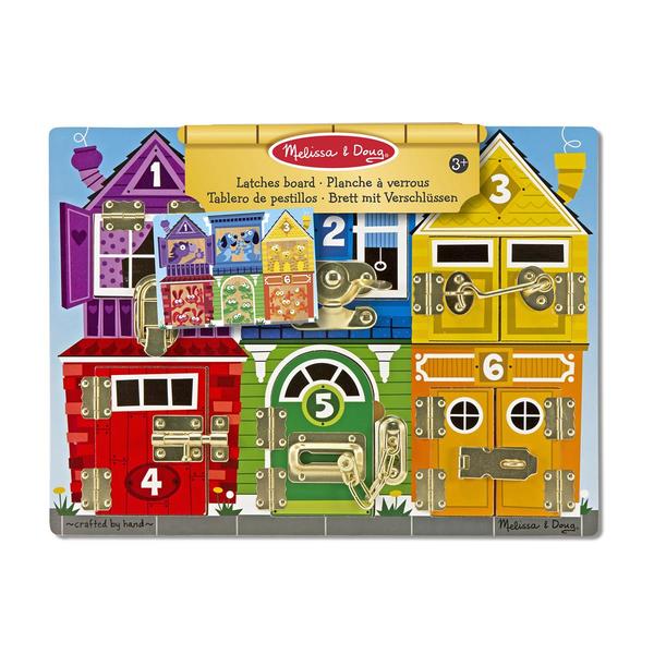 Wooden Activity Latches Board Activity boars Latches - Melissa & Doug
