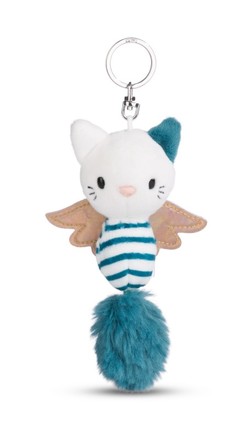 Keyholder Guardian Angel Cats green & white striped NICI GREEN nøkkelring Grønn - Leiker