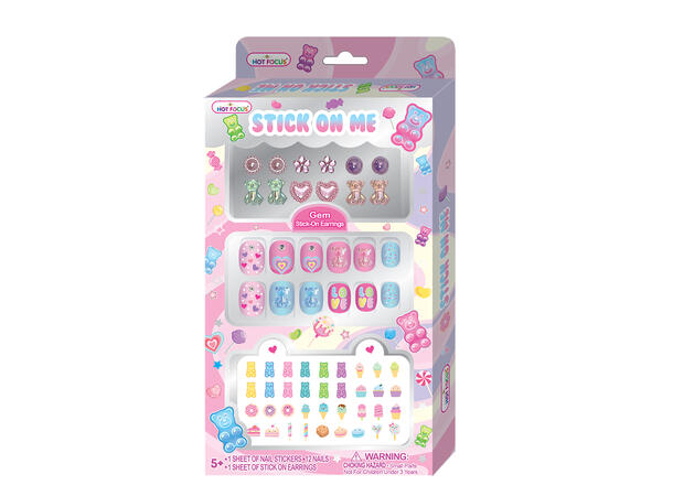 NEGLE OG ØREPYNT-SETT Neglesett - Hot Focus