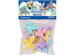 DYR I POSE - 8 STK - UNICORN (8CM) Unicorn - Småvarer