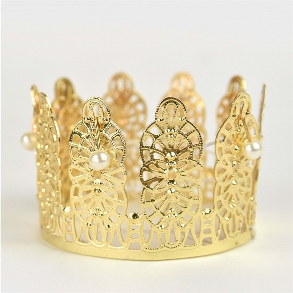 Den gode feen PRINCESS CROWN W PEARLS, METAL princess crown - Karneval