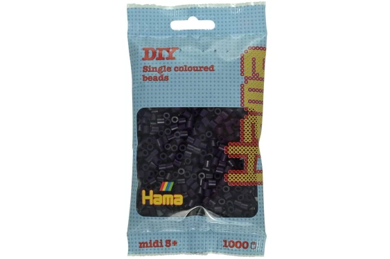 Hama midi perler 1000stk aubergine, 207-108 207-108 - hama