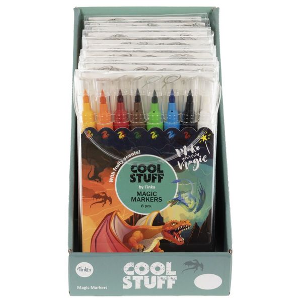 MAGIC MARKER DRAGE 8 STK TINKA COOL STUFF drage - Tinka
