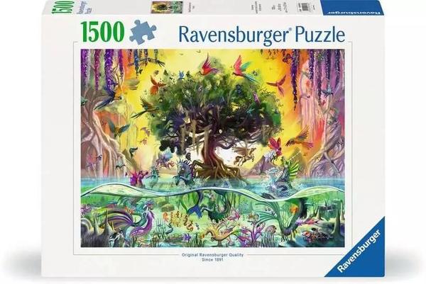 Ravensburger puslespill 1500 Beautiful sea unicorn and friends 1500 biter - Ravensburger