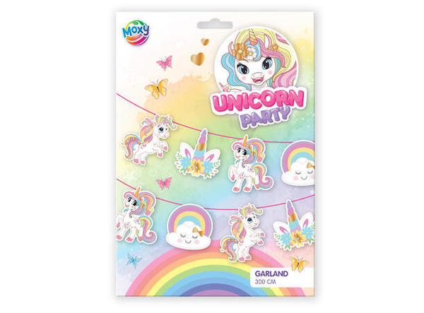 GIRLANDER - UNICORN - 3M GIRLANDER - UNICORN - Bursdag/Fest