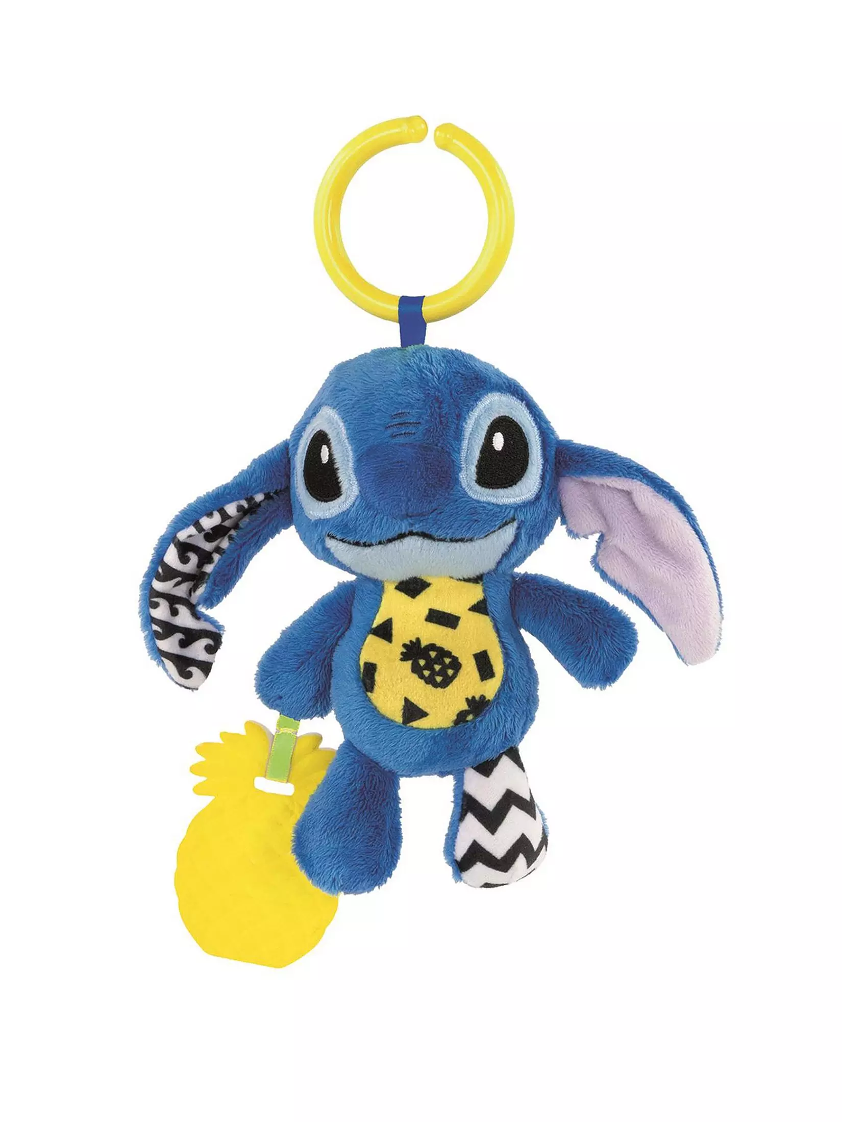 Stitch Soft Rattle Travel Plysj Stitch Babyrangle - Clementoni baby