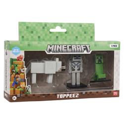 Minecraft 3D Toppeez 3-pk Toppeez Type 4 - Minecraft