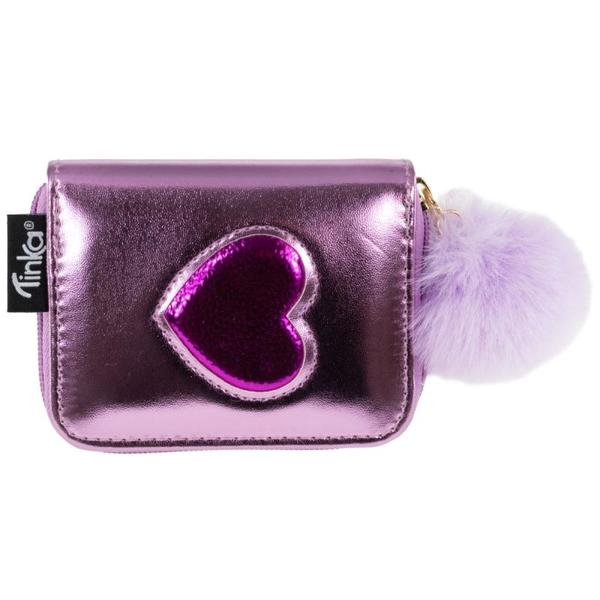 LOMMEBOK ROSA M/ROSA HJERTE TINKA WALLET  ROSA M/ROSA HJERTE - Tinka