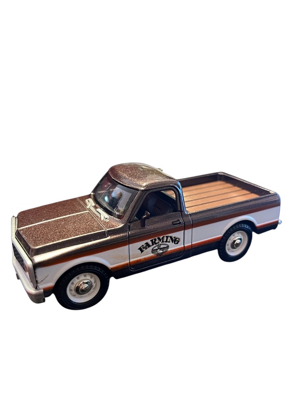 Retro Bil i Metall 13 cm.   Brun - Leiker