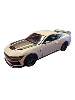 Kinsmart Ford Mustang Dark Horse Kvit - Leiker