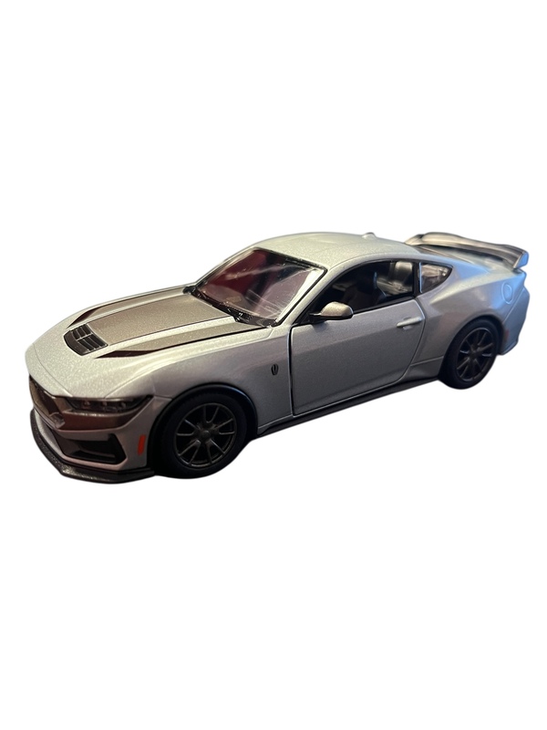 Kinsmart Ford Mustang Dark Horse Sølv - Leiker