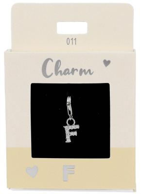 Express Yourself Anheng (Nickel free tested) - Silver F Charm Silver F - Depesche