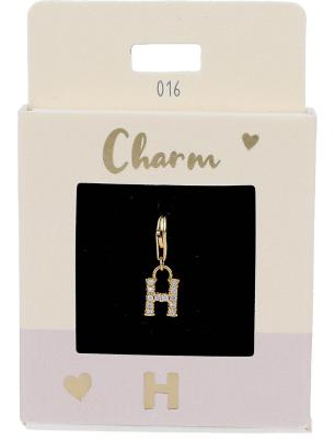 Express Yourself Anheng (Nickel free tested) - Gold H Charm Gold H - Depesche