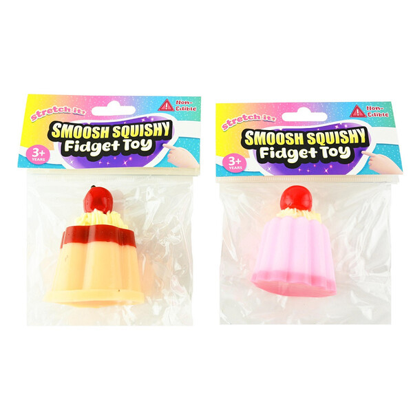 SMOOSH SQUISHY DESSERT 90g Rosa - Fidget Toys