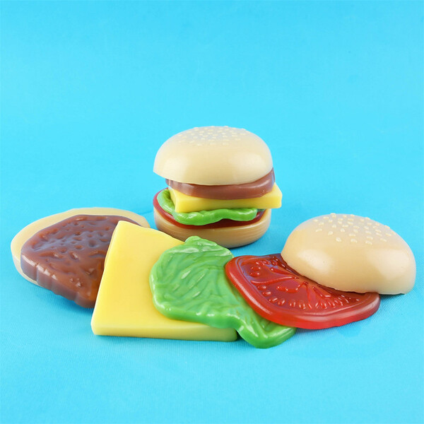 SMOOSH SQUISHY BURGER 134g 7cm hamburger - Fidget Toys