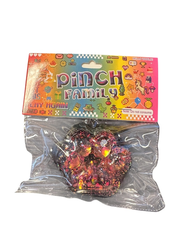 PINCH FAMILY KATTEPOTER SHINY Svart og rosa - Fidget Toys