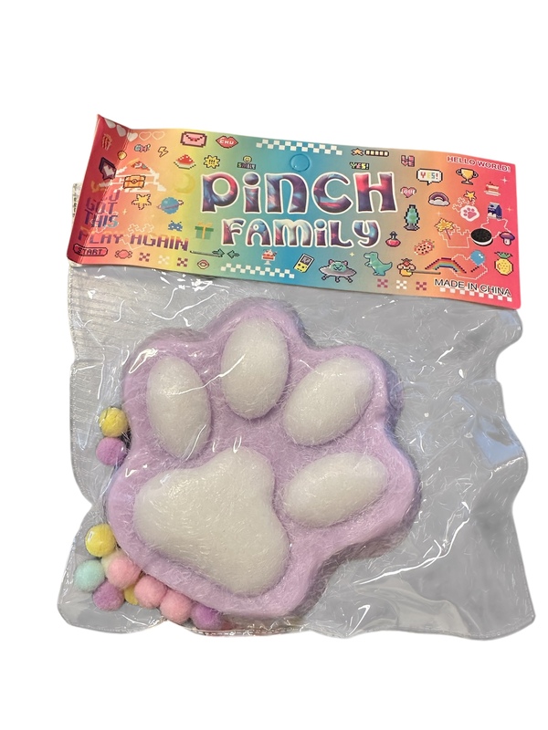 PINCH FAMILY STOR KATTEPOTER Lilla med pom - Fidget Toys
