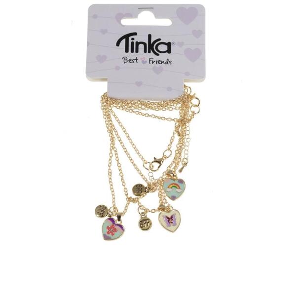 KJEDE BFF M/HJERTER 3 STK TINKA BEST FRIENDS BFF M/HJERTER 3 STK - Tinka