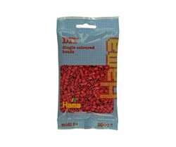 Hama Midi Beads 1000 pcs Cherry Red 207-114 Cherry Red - Hama Midi perleposer 1000
