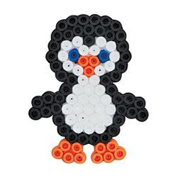 Hama Maxi Perlesett blisterpakke 250 perler - Pingvin Pingvin - hama