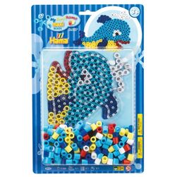 Hama Maxi Perlesett blisterpakke 250 perler - Hval Hval - hama
