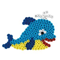 Hama Maxi Perlesett blisterpakke 250 perler - Hval Hval - hama