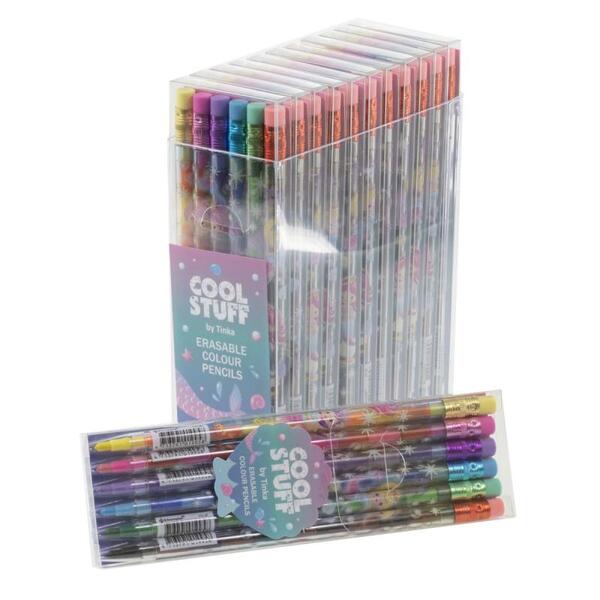 FARGEBLYANT M/VISKETOPP 6 STK TINKA COOL STUFF Fargeblyanter 6 farger. - Tinka