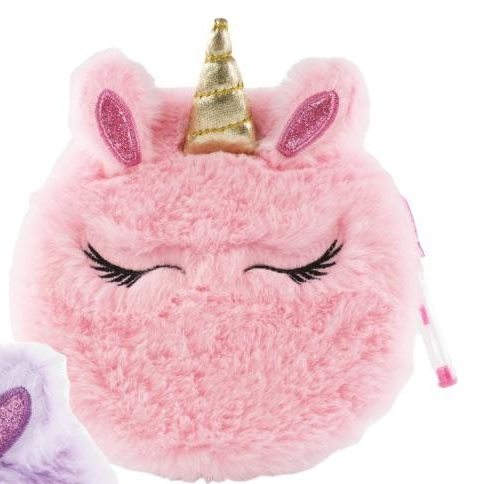 NOTISBOK PLYSJ M/PENN UNICORN TINKA COOL STUFF Rosa - Tinka