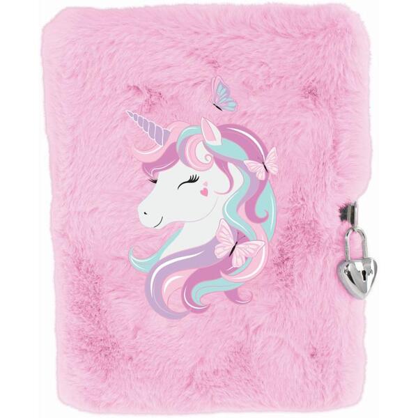 DAGBOK UNICORN ROSA TINKA COOL SCHOOL UNICORN ROSA PLYSJ - Tinka