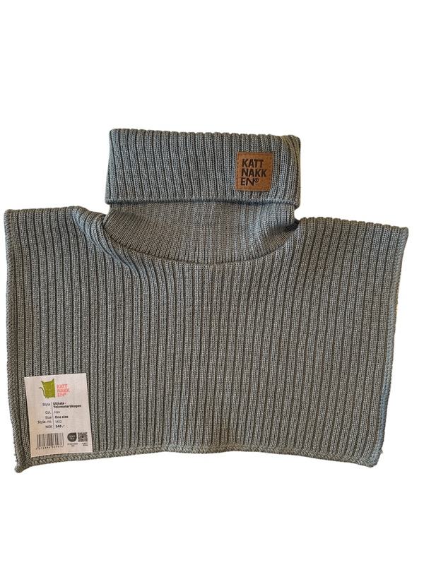 Kattnakken Hals Merinoull barn Hav - Kattnakken