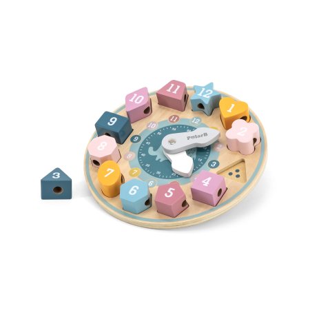 PolarB Shape Sorting Clock treklokke  - Småbarns Leiker