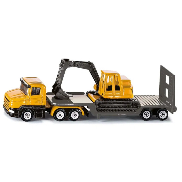 Siku Low Loader With Excavator Gul - Siku