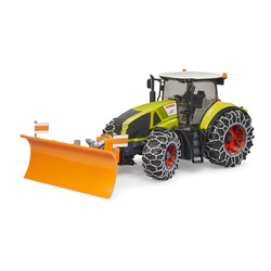 Bruder Claas Axion 950 traktor med kjetting og snøplog Claas Axion 950 - Bruder