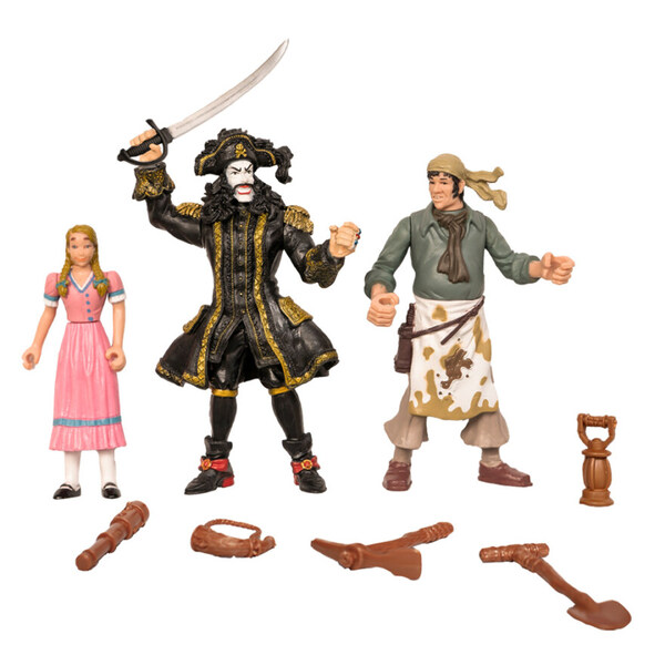 Kaptein Sabeltann - Sabeltann, Sunniva, Skalken figurer 3 pk.  Sabeltann - Sabeltann, Sunniva, Skalken - kaptein sabeltann