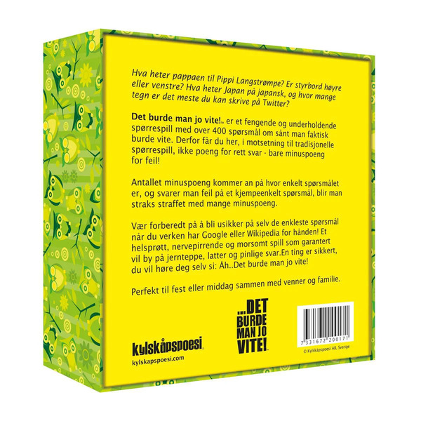 Spill Det Burde Man Jo Vite! Det burde man jo vite! - Brettspel