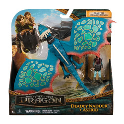 Dragons Movie Viking and Deluxe Dragon Asst. Deadly Nadder + Astrid  - Maki