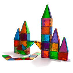 MAGNA-TILES® Clear Colours 100 stk MAGNA-TILES  - Liniex