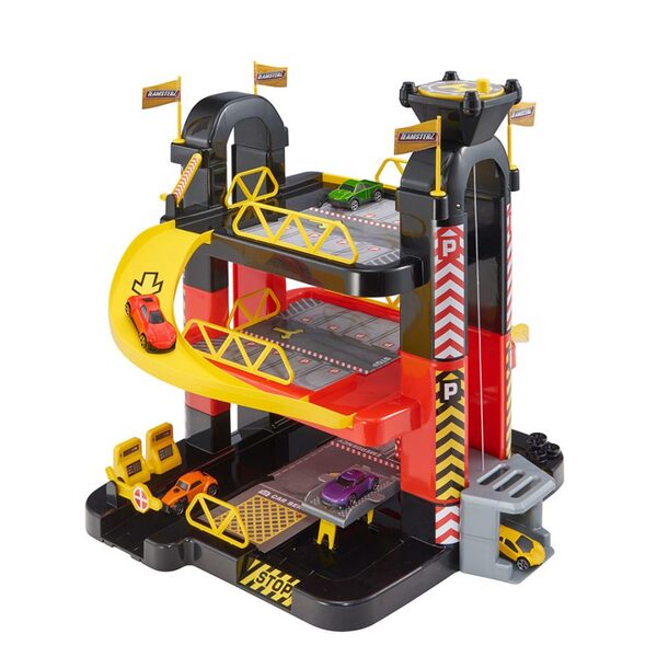 Teamsterz Garasje m/5 biler Garasje med 5 biler - Teamsterz