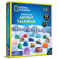 National Geographic 2025 Gemstone Advent Calendar for Kids Gemstone - Adventskalender