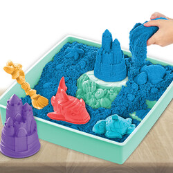 Kinetic Sand Sandbox Set - Blå Blå - Kinetic sand