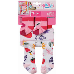 Baby Born - Tights og sokker Rosa Sokker og lys Strømpebukse - Baby Born