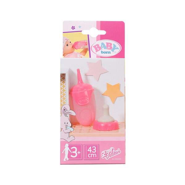 Baby Born - Flaske med lokk Rosa - Baby Born